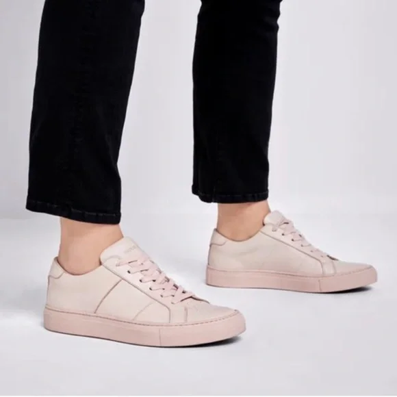 Greats Shoes Greats Pink Leather Sneakers Poshmark